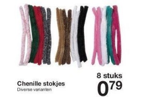 chenille stokjes