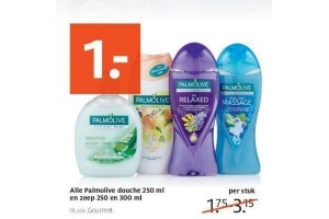 alle palmolive douche 250 ml en zeep 250 en 300 ml