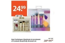 real techniques illuminate en accentuate of ecotools beautifully bronzed set