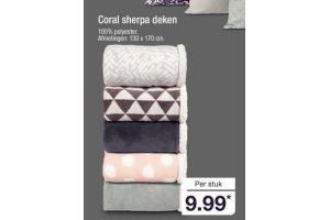 op tijd verjaardag Gedetailleerd Coral sherpa deken voor €9,99 - Beste.nl