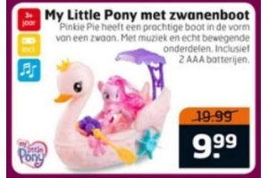 my litle pony met zwanenboot