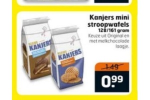 kanjer mini stroopwafels