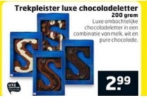 trekpleiser luxe chocoladeletter