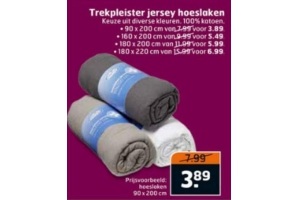 trekpleister jersey hoeslaken