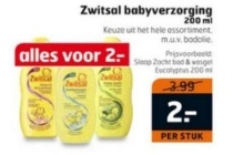 zwitsal babyverzorging 200ml