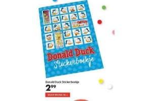 donald duck stickerboekje