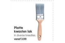 platte kwasten lak