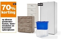 70 korting op diverse garderobe kasten klein meubelen en kunststof opbergboxen
