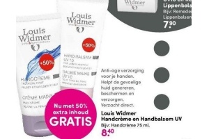 louis widmer handcreme en handbalsem uv