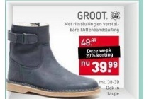 groot schoen met ritssluiting