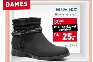 Muildier Rijd weg Geniet Blue Box laarsjes tot 29 oktober 2017 - Beste.nl
