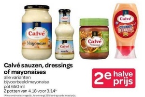 calve sauzen dressings of mayonaises