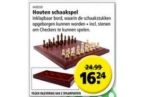 houten schaakspel