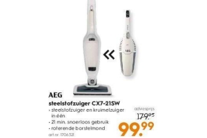 aeg steelstofzuiger cx7 21sw