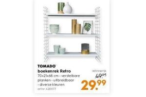 tomado boekenrek retro