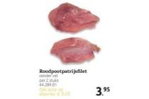 roodpootpatrijs filet