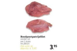 roodpootpatrijs filet