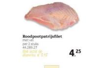 roodpootpatrijs filet