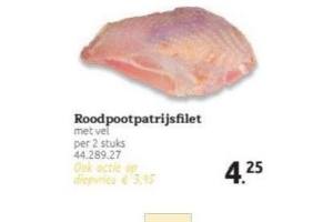 roodpootpatrijs filet