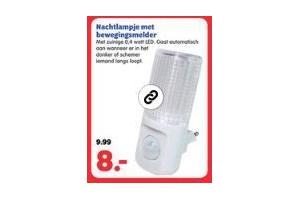 nachtlampje met bewegingsmelder