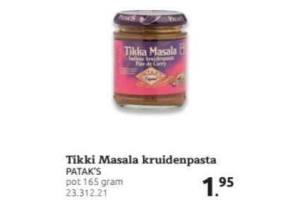 tikki masala kruidenpasta