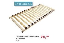 lattenbodem dreamwell 90x200 cm