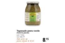 montalbano tapenade pesto verde