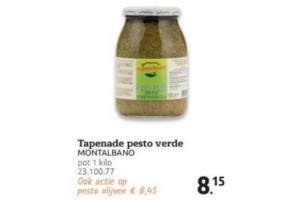 montalbano tapenade pesto verde