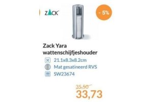 zack yara wattenschijfjeshouder