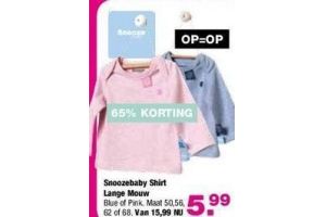 snoozebaby shirt lange mouw