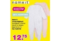 name it 2 pack nightsuit