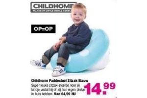 childhome paddestoel zitzak blauw