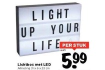 lichtbox met led