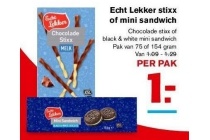 echt lekker stixx of mini sandwich