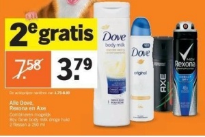 dove rexona en axe