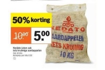 nedato juten zak iets kruimige aardappelen