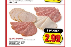kies en mix vleeswaren