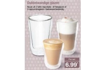 dubbelwandige glazen
