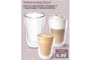 dubbelwandige glazen