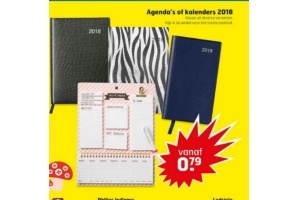 agenda s of kalenders 2018