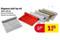 organza stof op rol