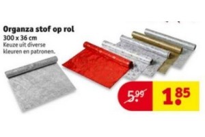 organza stof op rol