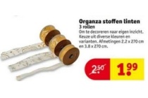 organza stoffen linten