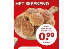 mini vruchtenbolletjes