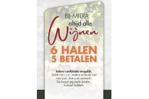 alle wijnen 6 halen 5 betalen