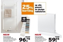 25 op alle paneel design radiatoren