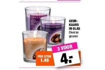 geurkaars in glas