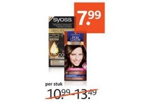 syoss kleuring en poly creme