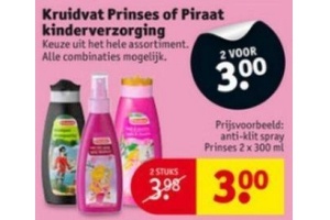 kruidvat prinses of piraat kinderverzorging