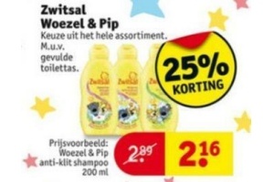 zwitsal woezel en pip